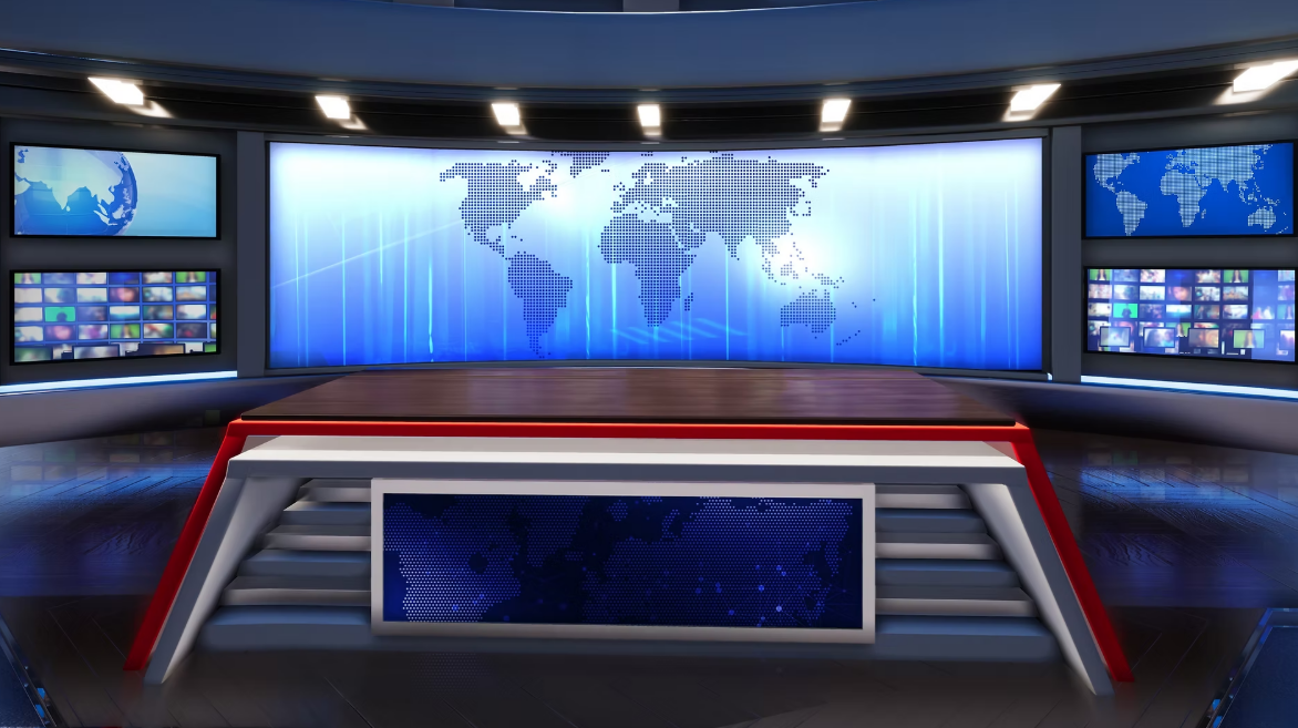 Salle de contrôle avec écrans de surveillance